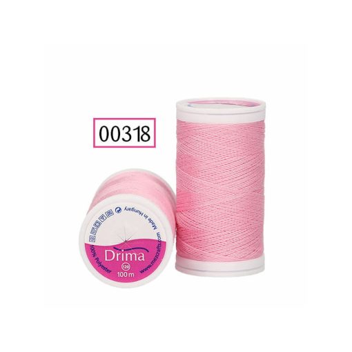 +Varrócérna, Drima, polyester 100m - Rózsaszín 00318