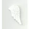 +Karácsonyi poly - Angyalszárny, fehér 1 db, 1,9*3,5cm 045194 – karácsonyi dekorációhoz