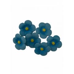   Kerámia virágfejek, öntapadós, 3,1*08,cm, 6/cs - Kék 045515