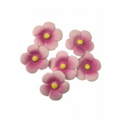   Kerámia virágfejek, öntapadós, 3,1*08,cm, 6/cs - Rózsaszín 045554