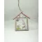 Akasztós dísz - házikó orrszakáll manóval  20*11cm 064343 – karácsonyfára, dekorációhoz