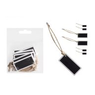 Fa akasztható táblácskák, írható 5*2,5cm 6/cs 065271 – festéshez, dekorációhoz