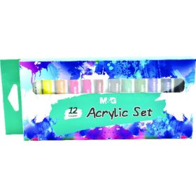 Akrilfesték készlet M&G 12db-os, 12ml M06601K12