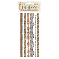 DFLRB134 - Rub-on cm 10,16x21,6 - Art of Travelling stripes