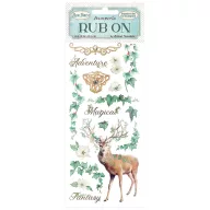 DFLRB20 - Rub-on cm 10,16x21,6 - Magic Forest deer