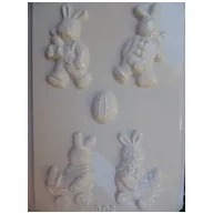 Gipszkiöntő forma, normál - Nyuszi 3 D