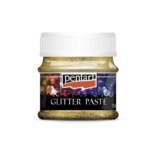 R-Pentart glitterpaszta 50 ml, finom szemcsés - Arany 13051