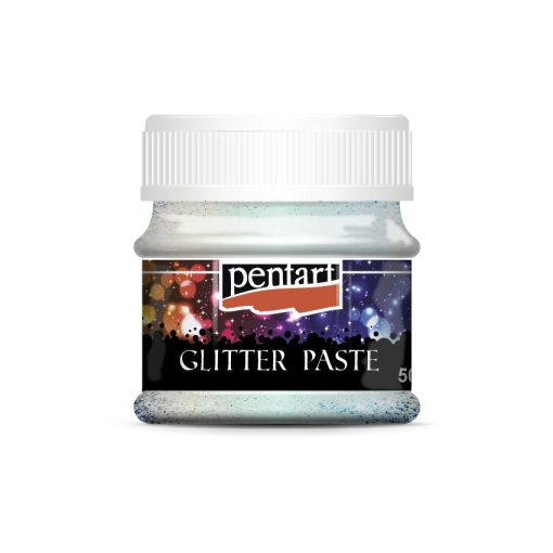 R-Pentart glitterpaszta 50 ml,  finom szemcsés - Irizáló 13059