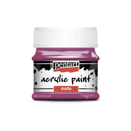 Pentart matt akrilfesték 50 ml - Mályva – akrilfestékekhez és kreatív hobby projektekhez – Papelito.hu