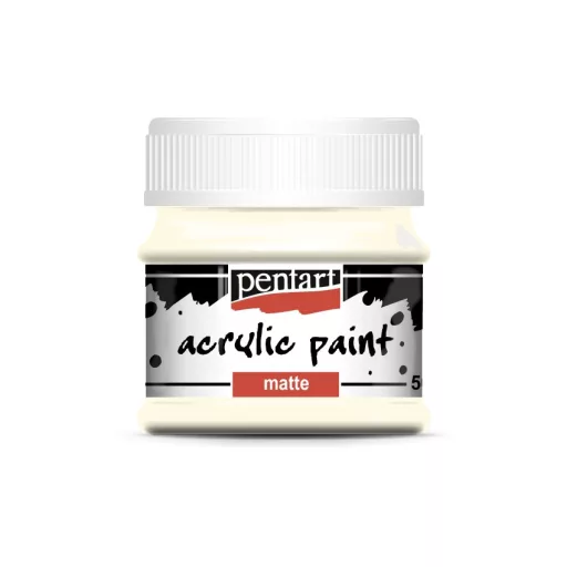 Pentart matt akrilfesték 50 ml - Elefántcsont 1901 – kreatív festéshez