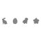 Formalyukasztó szett 4 mintával, Húsvét