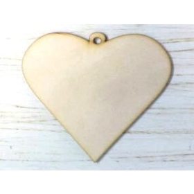 Fa teli szív 9*10*0,3cm 1365