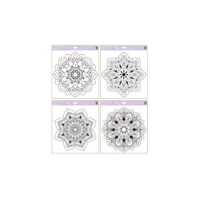   Kontúros sablon, tapadó fólián 30*33,5cm, mandalák AN1466