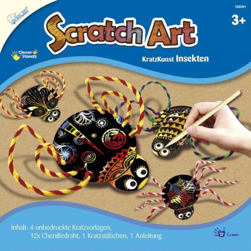 Képkarcoló gyermekeknek, 4 figura/cs - Bogarak 158001