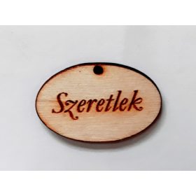 Táblácska "Szeretlek" 4*2,5*0,3cm 1601
