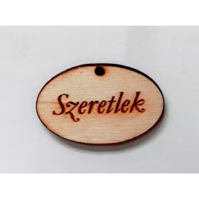 Táblácska "Szeretlek" 4*2,5*0,3cm 1601