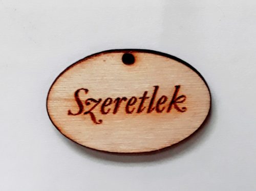 Táblácska "Szeretlek" 4*2,5*0,3cm 1601