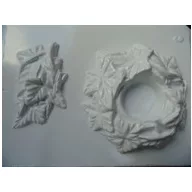 Gipszkiöntő forma, normál - Borostyános mécsestartó