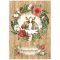 DFSA4705 - A4 rizspapír csom. - Romantic Home for the holidays welcome home bunn
