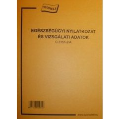 +Egészségügyi nyilatkozat és vizsgálati adatok 22692