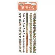 DFLRB201 - Rub-on cm 10,16x21,6 - Furry Friends stripes