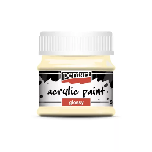 Pentart fényes akrilfesték, 50 ml - Bézs 2033 – kreatív festéshez
