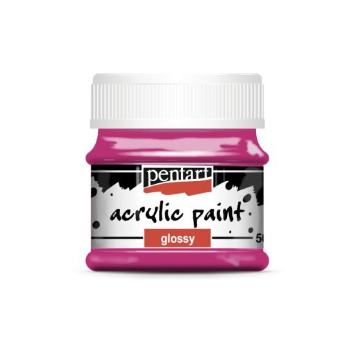 Pentart fényes akrilfesték, 50 ml - Magenta 2774