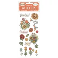DFLRB200 - Rub-on cm 10,16x21,6 - Furry Friends flowers