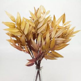   Szárazvirág hatás - ruszkusz csokor, 35cm, natúr-mályva 2031NM