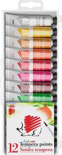 Tempera készlet 12db-os ICO SÜNI 12ml M06011K12