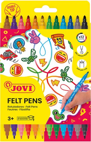 Filctoll készlet JOVI kétvégű, mosható 12db-os, 21146K12