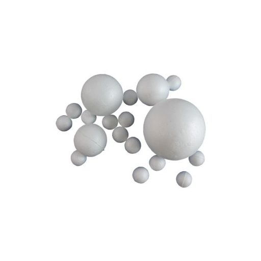 Polisztirol / hungarocell gömb 4 cm-es – kreatív hobby projektekhez és dekorációhoz – Papelito.hu