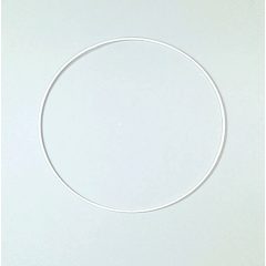 Fém karika, 12 cm, fehér 2213512