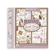 DFLRBX01 - Rub on kit cm 15,5x15,5 - 6 pages  Quiet Days