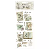   DFLRB210 - Rub-on cm 10,16x21,6 - Herbarium Silvae botanical books