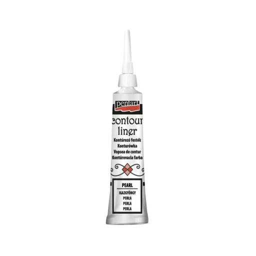 Pentart kontúrozó festék 20ml  - Igazgyöngy 13039 – kreatív festéshez