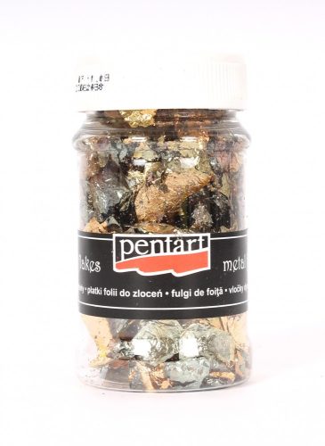 Pentart füstfólia pehely, Arany/ezüst kevert M6 100 ml 2502