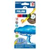 +Színes ceruza készlet 12db-os Milan háromszög+ecset, akvarell F34179K12