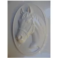 Gipszkiöntő forma, normál - Lófej ovális keretben