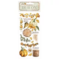 DFLRB113 - Rub-on cm 10,16x21,6 - Golden Harmony pumpkins