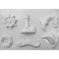 Gipszkiöntő forma, normál - Világító torony, hajó