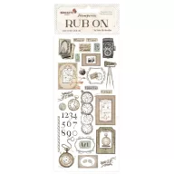 DFLRB78 - Rub-on cm 10,16x21,6 - Brocante Antiques clocks