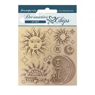 SCB112 - Chipboard 14x14 cm- Alkímia sun and moon
