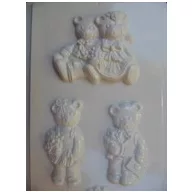 Gipszkiöntő forma, normál - Macik, 3 motívumos