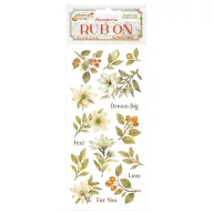 DFLRB184 - Rub-on cm 10,16x21,6 - Whispering woods magnolia