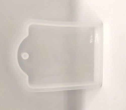 Szilikon öntőforma átlátszó - címke 6,8*9*1,2cm 38175