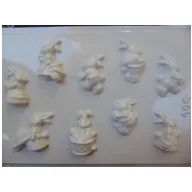 Gipszkiöntő forma, normál - Húsvéti 9 motivumos