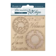   SCB159 - Chipboard cm 14x14 - Create Happiness Welcome Home clocks