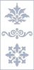 Stencil / Sablon HDS10-007 9,5*20cm*0,1mm Brokát