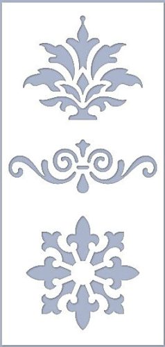 Stencil / Sablon HDS10-007 9,5*20cm*0,1mm Brokát